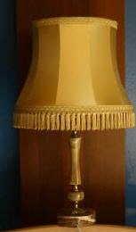 gebrauchte goldener Schirm Tischlampe